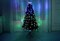 Perfect Holiday Fiber Christmas Tree with Lights - Pre-lit Artificial Xmas Tree, Festive Holiday Decor with LED Lights, Easy Assembly, Ideal for Small Spaces and Winter Celebrations